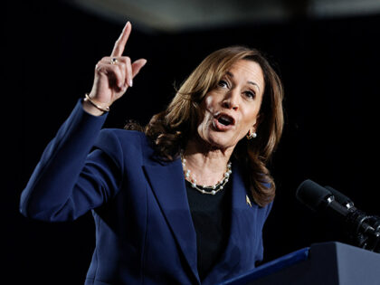 Vice President and Democratic Presidential candidate Kamala Harris speaks at West Allis Ce