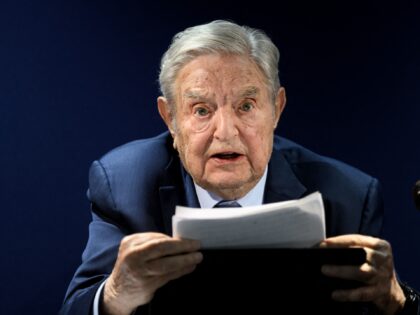 Hungarian-born US investor and philanthropist George Soros addresses the assembly on the s
