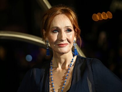 FILE - J.K. Rowling poses for photographers upon her arrival at the premiere of the film '