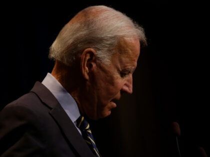 Democratic presidential candidate, former Vice President Joe Biden speaks at the Iowa Fede