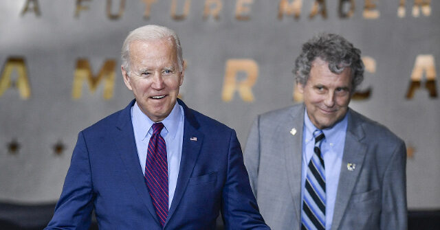 Sen. Sherrod Brown Still Ridin' with Biden as Senate Democrats Publicly Back President's Campaign