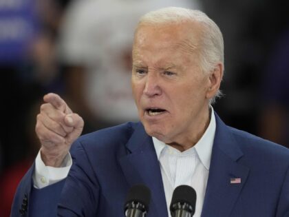 Joe Biden in Michigan accusing (Carlos Osorio / Associated Press)