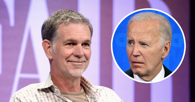 Democratic Mega-Donor, Netflix Co-Founder Reed Hastings Calls for Biden to 'Step Aside'