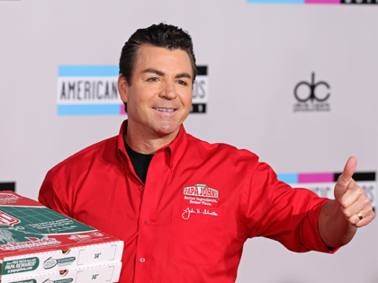 LOS ANGELES, CA - NOVEMBER 20: John Schnatter arrives at the 2011 American Music Awards he