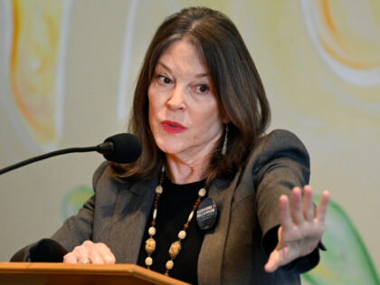 Democratic presidential candidate Marianne Williamson speaks at The Interfaith Center for