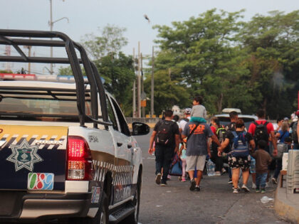 Migrant Caravan Police Escort