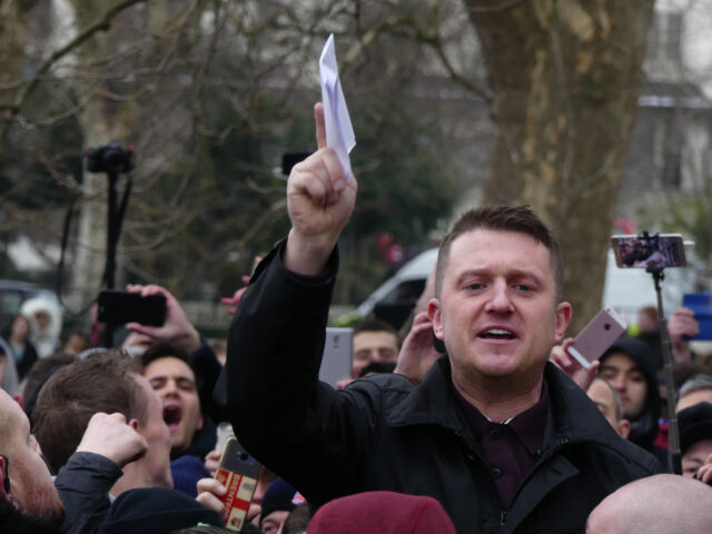 Tommy Robinson at Speakers' Corner. Picture taken by photojournalist Shayan Barjesteh van