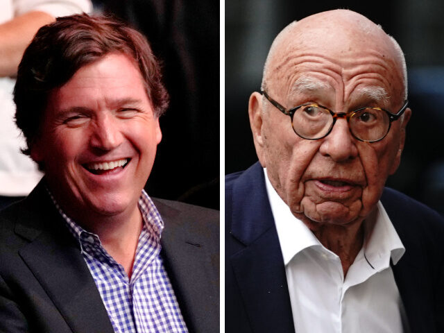 Tucker Carlson and Rupert Murdoch