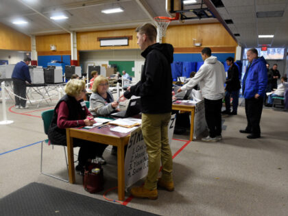Durham residents vote at Korn School in Hartford, Connecticut on Election Day, Tuesday, No