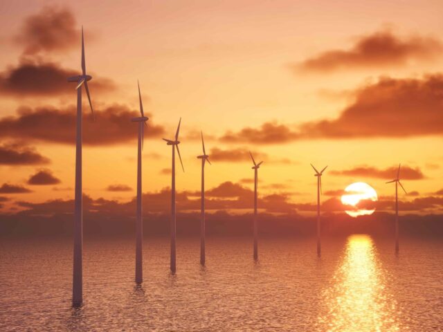 Wind turbines offshore (Getty)