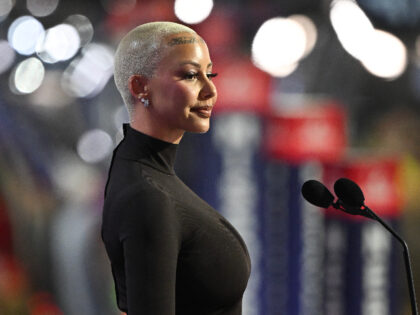 MILWAUKEE, WISCONSIN - JULY 15: Rapper & Influencer Amber Rose appears on stage on the