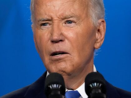 President Joe Biden speaks at a news conference following the NATO Summit in Washington, T