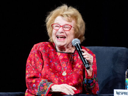 NEW YORK, NEW YORK - APRIL 27: Dr. Ruth discusses "Ask Dr Ruth" during the Q&amp