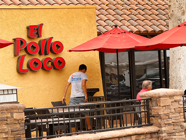 An El Pollo Loco restaurant in Agoura Hills, California on August 18, 2021. (Al Seib/Los A