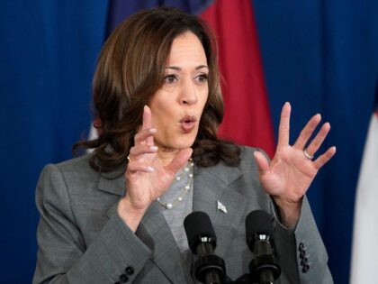 Vice President Kamala Harris speaks at a campaign event in Greensboro, N.C., Thursday, Jul