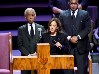 Vice President Kamala Harris speaks during the funeral service for Tyre Nichols at Mississ