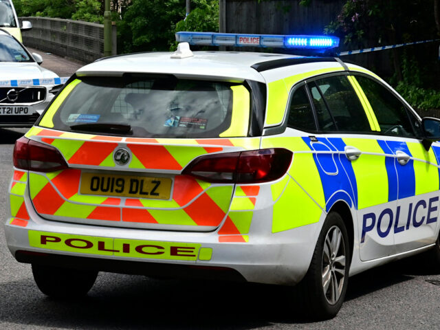 Police Car on a Street in England