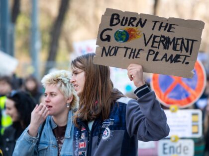 VIENNA, AUSTRIA - MARCH 03: Supporters of the Fridays for Future climate action movement h
