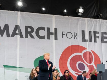 President Donald J. Trump delivers remarks at the 47th Annual March for Life gathering Fri