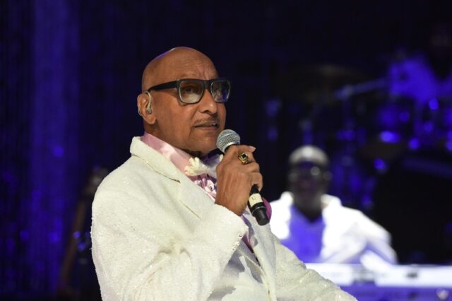 Abdul Fakir of 'The Four Tops', shown here performing in 2018 at a tribute concert to Aret