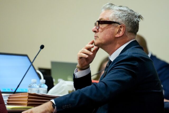 Alec Baldwin attends his manslaughter trial in Santa Fe, New Mexico