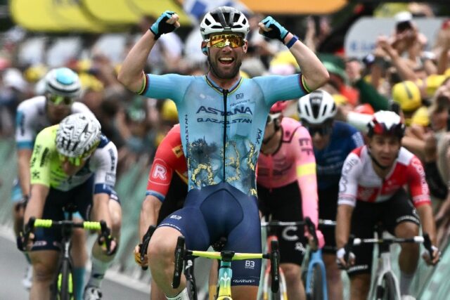 British rider Mark Cavendish makes Tour de France history