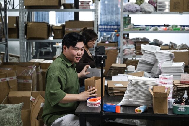 Put off by low pay in his hometown, Ouyang now works as a livestreamer at an e-commerce co