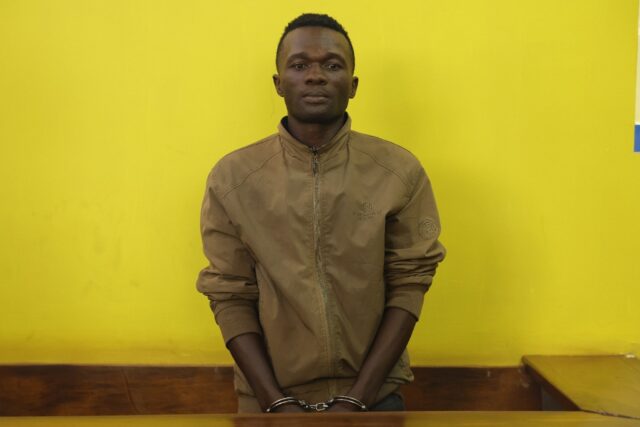 Collins Jumaisi Khalusha 33, was arrested in the early hours of Monday