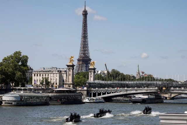 A colossal security operation has been mounted to secure the river Seine