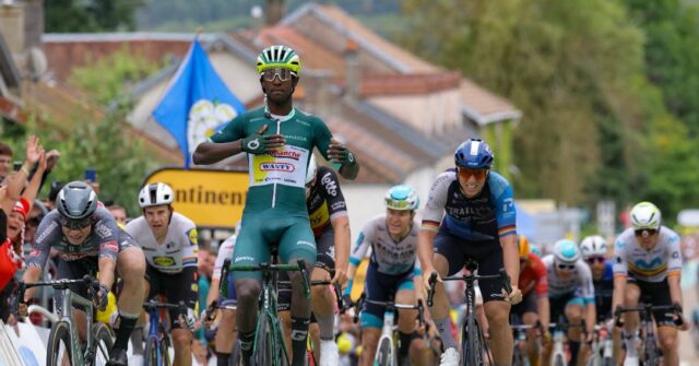 Eritrean Cyclist Biniam Girmay Triumphs Le Tour Stage