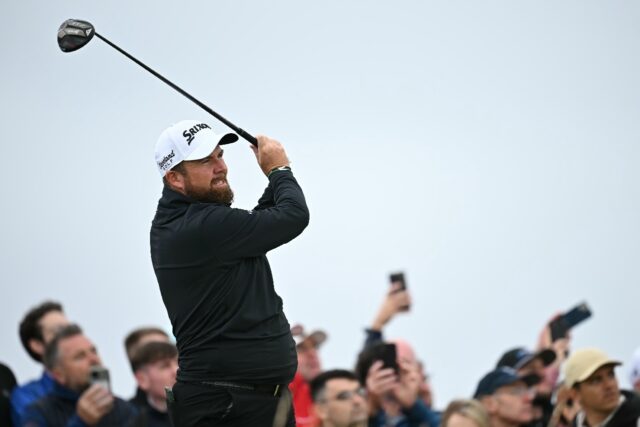 Ireland's Shane Lowry moved to the top of the leaderboard at the British Open after his se