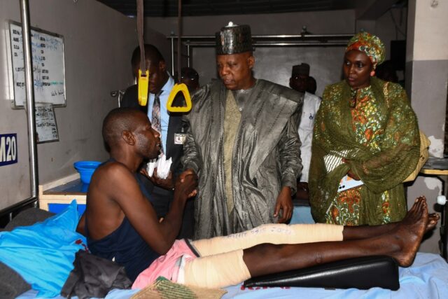 Nigerian Vice President Kashim Shettima visited survivors of the attack