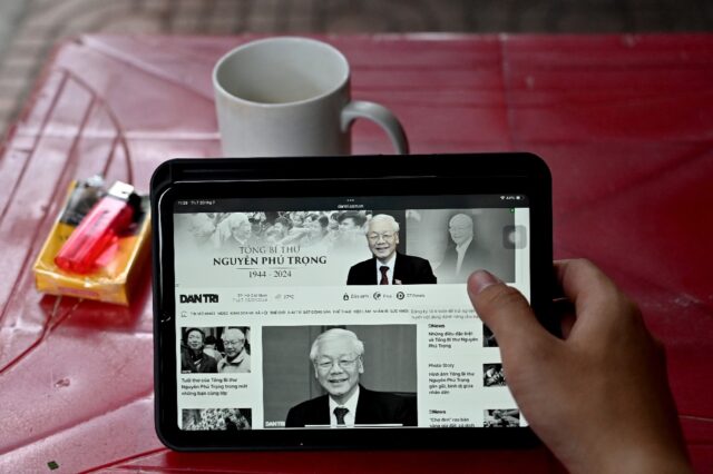 Vietnamese social media users posted photos and eulogies of late leader Nguyen Phu Trong