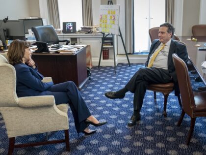 Vice President Kamala Harris meets with departing Chief of Staff Ron Klain, Friday, Januar