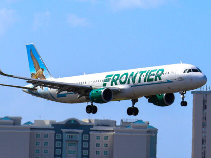 Frontier Airlines A321-200 (N710FR) arriving at San Juan from Santo Domingo, DR on 02/06/2