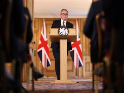 01/08/2024. London, United Kingdom. Prime Minister Keir Starmer holds a press conference i