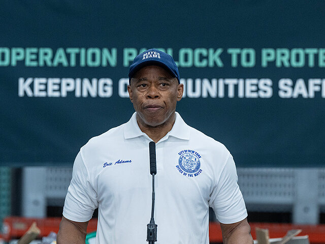 NEW YORK, UNITED STATES - 2024/07/31: Mayor Eric Adams speaks during the press briefing on