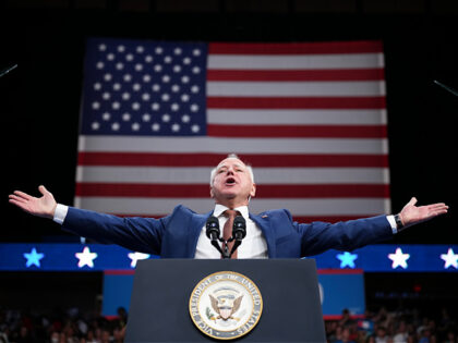 GLENDALE, ARIZONA - AUGUST 09: Democratic vice presidential candidate Minnesota Governor T