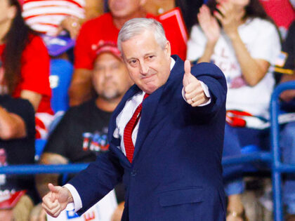 Republican National Committee chair Michael Whatley attends a campaign rally for Republica