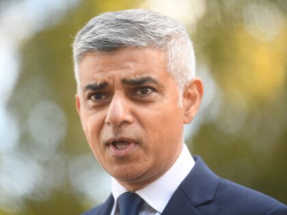 LONDON, ENGLAND - SEPTEMBER 25: Mayor of London Sadiq Khan makes a statement to media at N