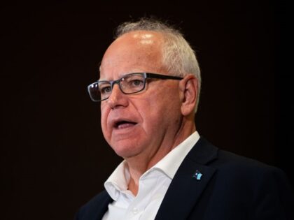 BLOOMINGTON, MINNESOTA - AUGUST 1: Minnesota Governor Tim Walz speaks during a press confe