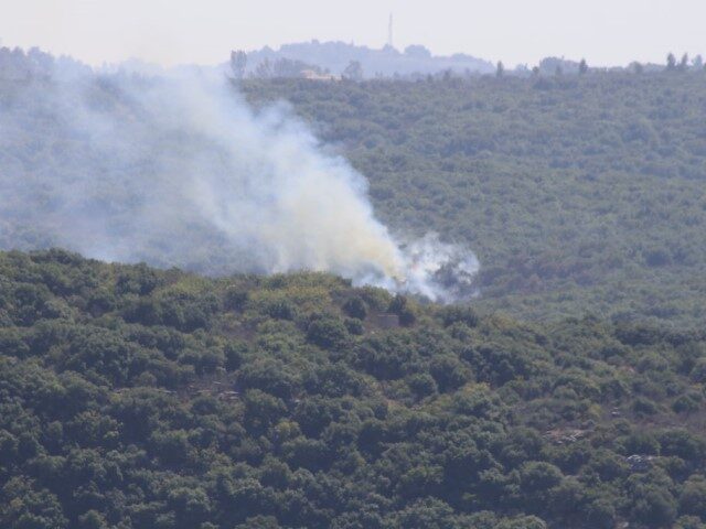 Smoke rises from a location in the Chehim area of southern Lebanon following an attack by