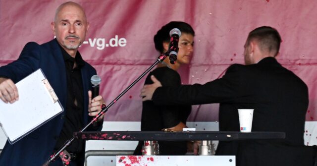 Anti-Mass Migration Populist Leader Attacked with Red Paint in Germany