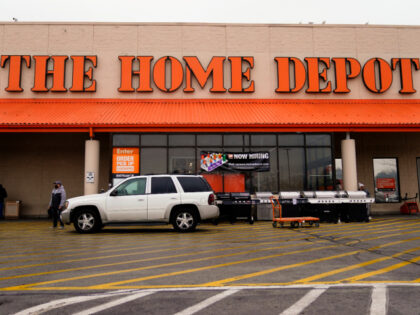 The Home Depot improvement store is seen in Philadelphia, Tuesday, Feb. 22, 2022. Home Dep