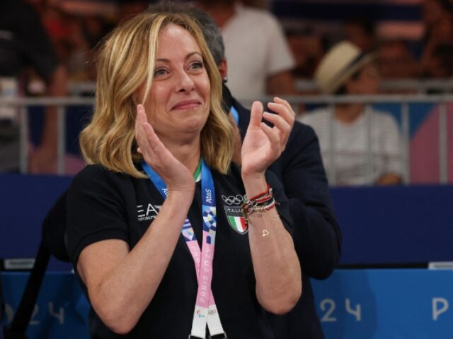 Giorgia Meloni, Prime Minister of Italy attends the judo of the Paris 2024 Olympic Games a