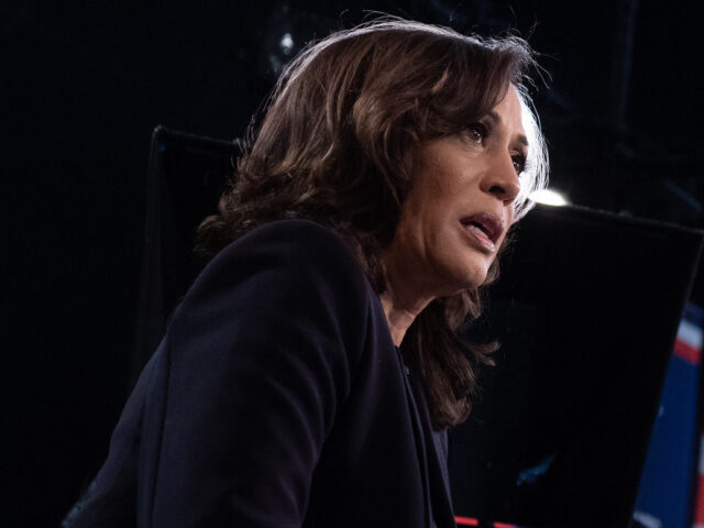 Democratic presidential hopeful US Senator for California Kamala Harris speaks with MSNBC