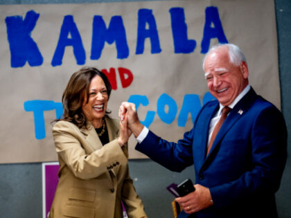 Democratic presidential candidate, U.S. Vice President Kamala Harris and Democratic vice p