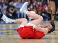 WATCH: Caitlin Clark Victimized by Vicious Flagrant Foul During Big Win, Receives Standing Ovation 