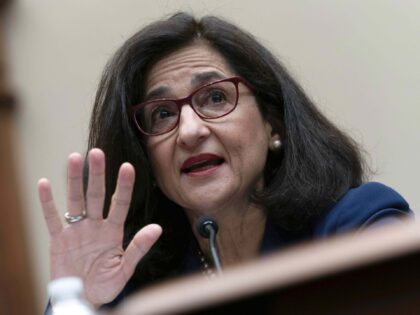 FILE - Columbia University President Nemat (Minouche) Shafik testifies before the House Co