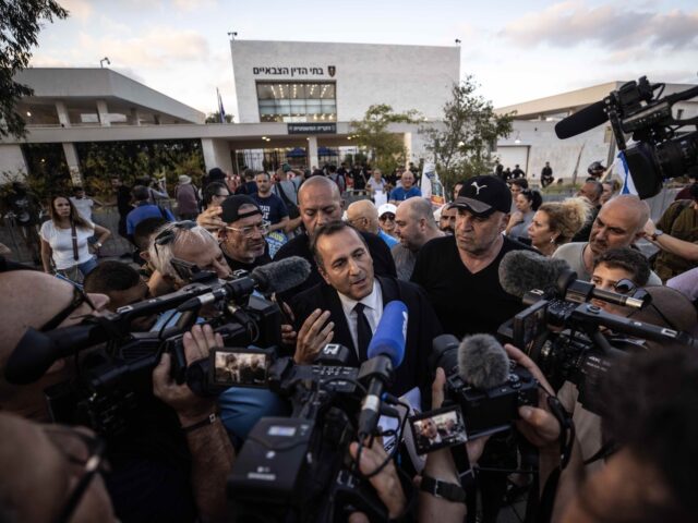 KFAR YONA, ISRAEL - JULY 30: Far-right groups protest against the military prosecutor'